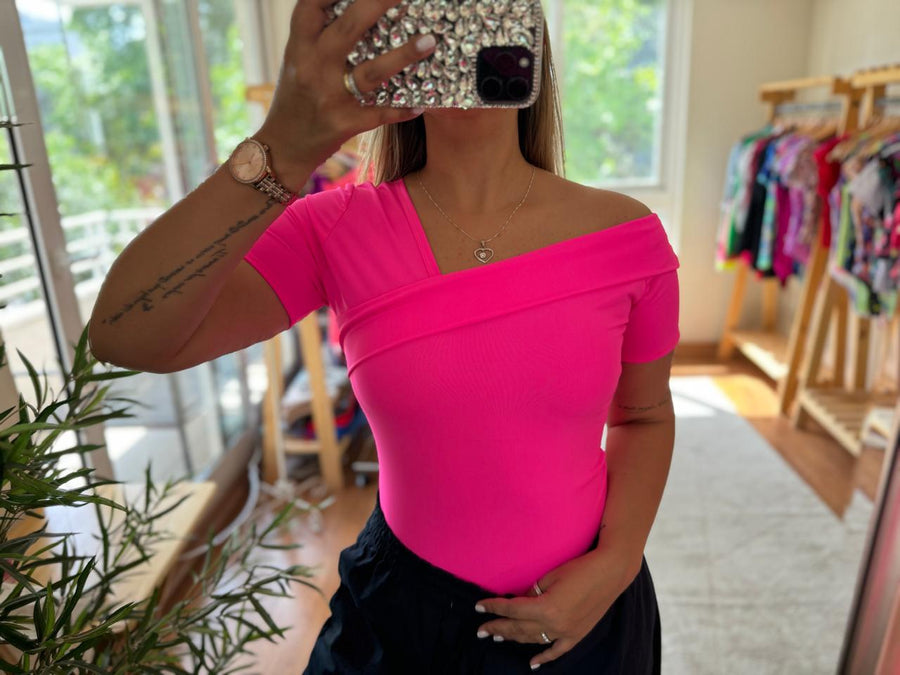 Polera Nápoles fucsia