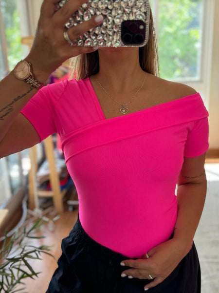 Polera Nápoles fucsia