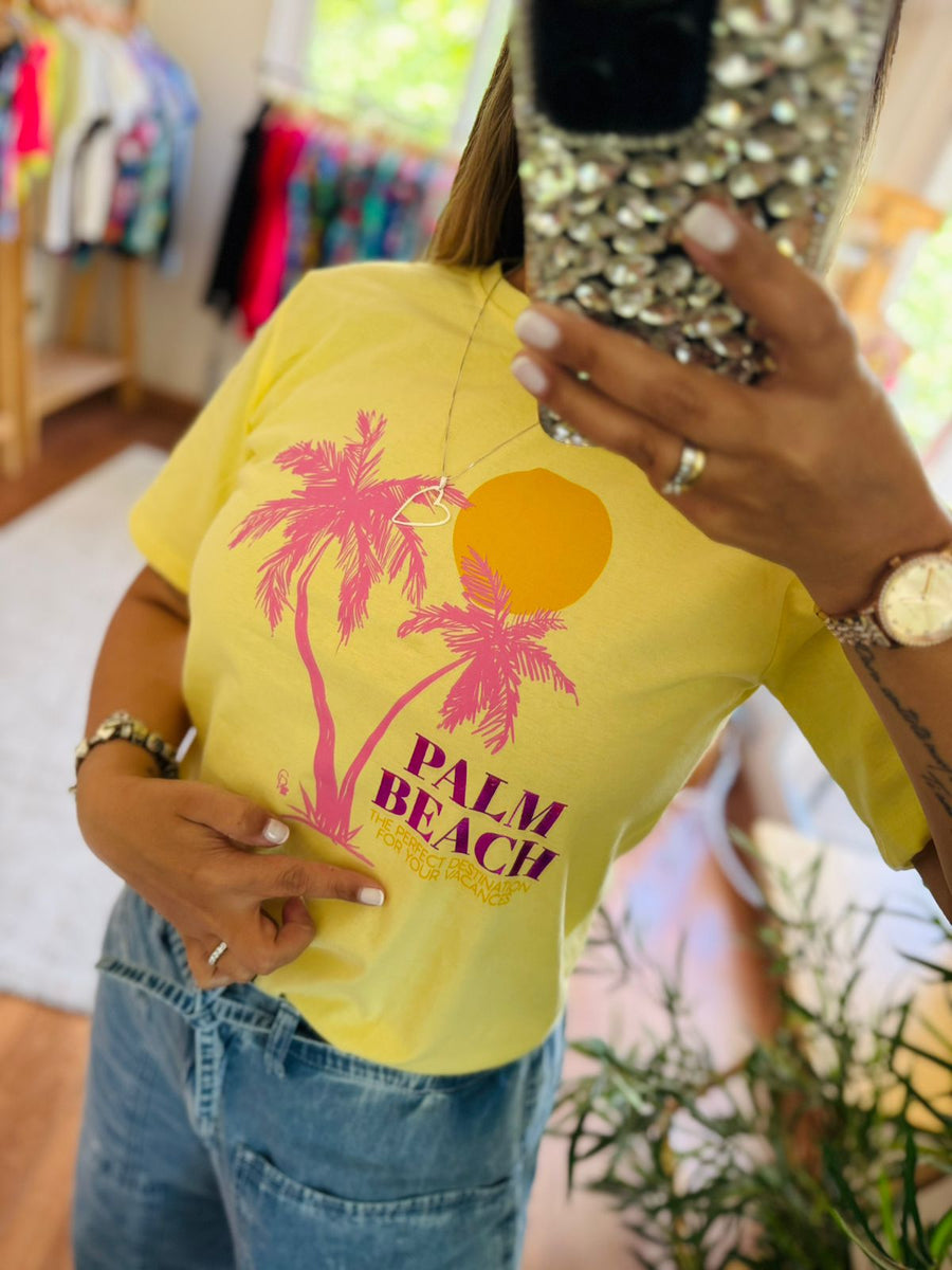 Polera Palm beach amarillo