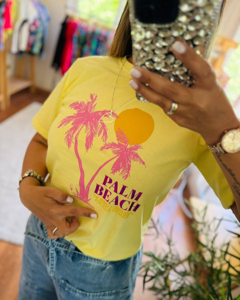 Polera Palm beach amarillo