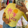 Polera Palm beach amarillo