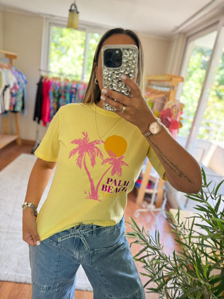 Polera Palm beach amarillo