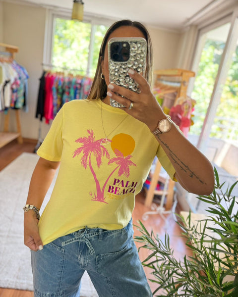 Polera Palm beach amarillo