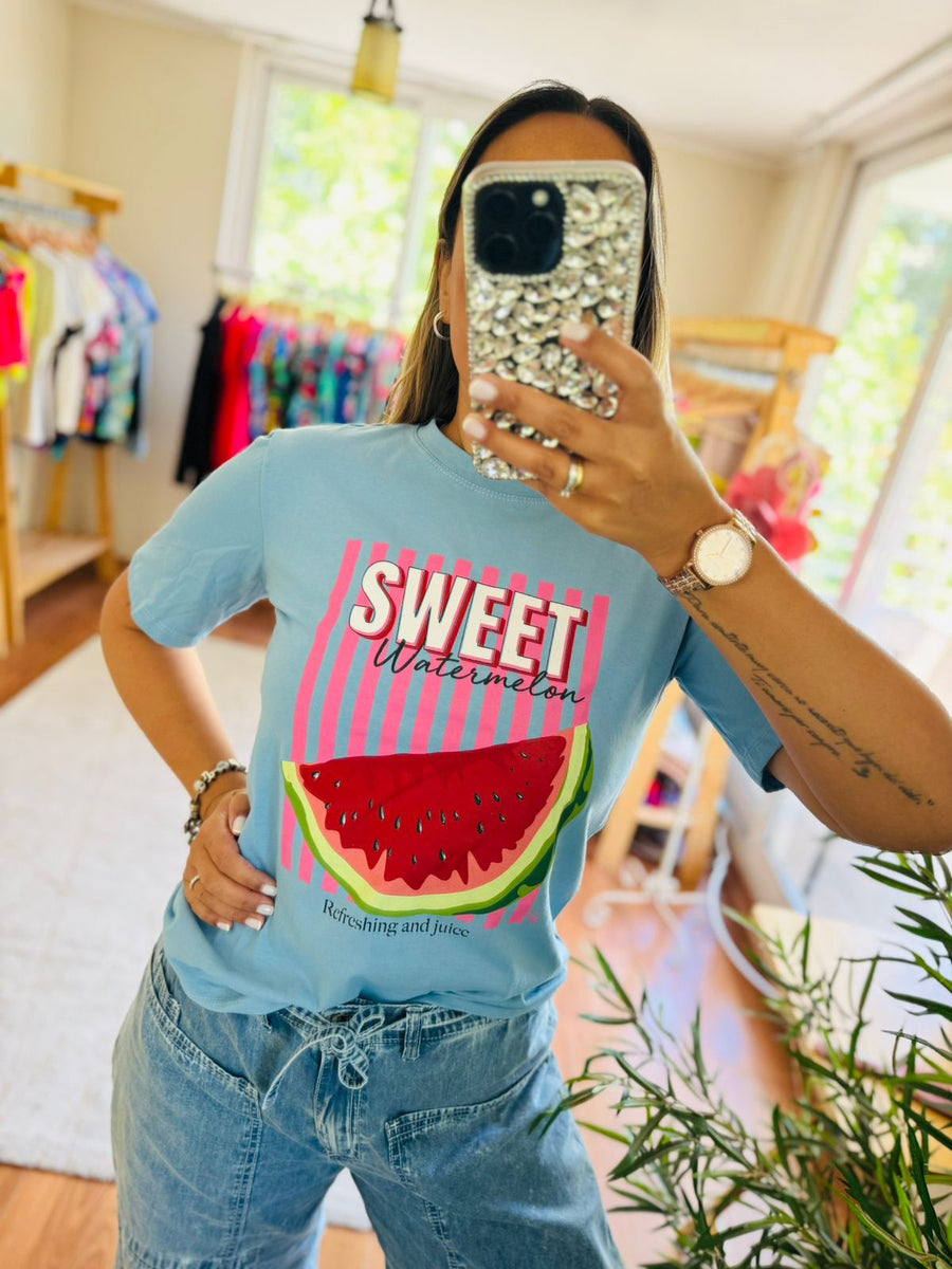 Polera Watermelon celeste