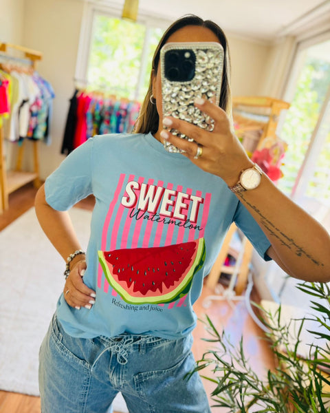 Polera Watermelon celeste