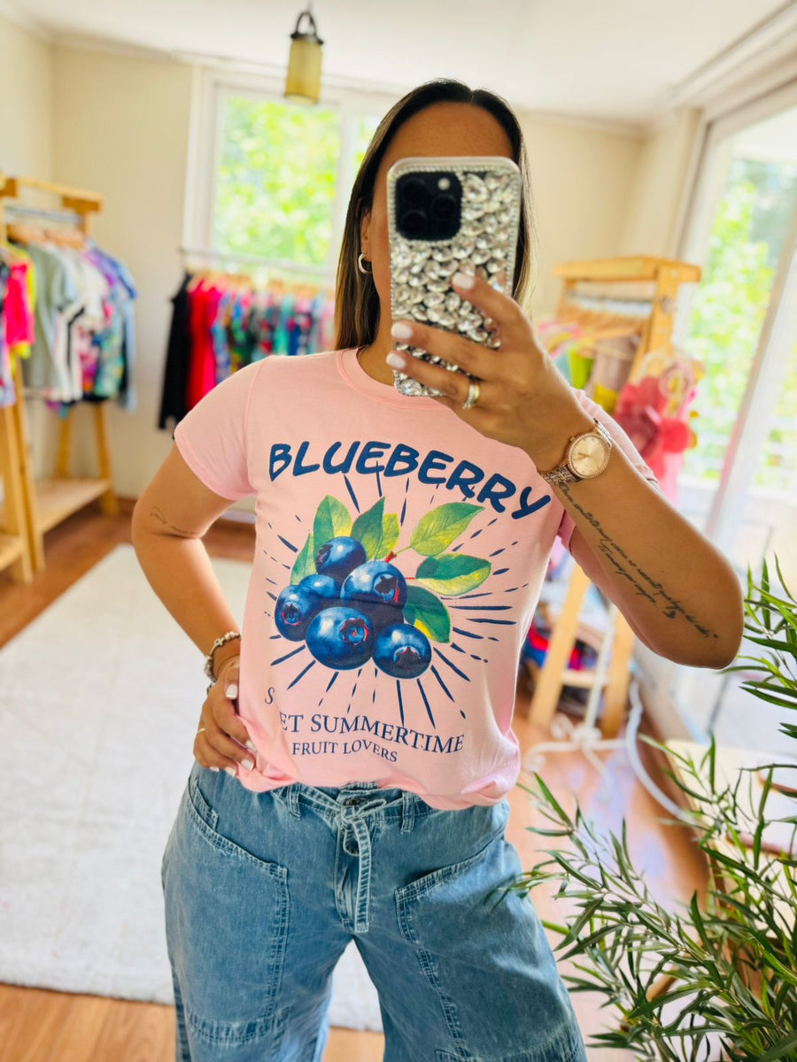 Polera Blueberry rosa