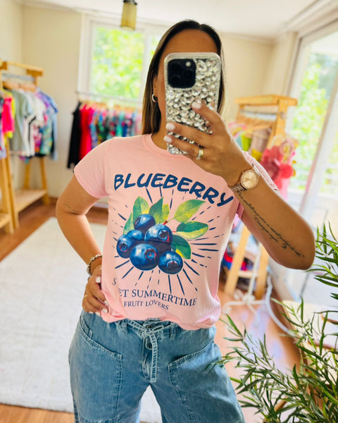 Polera Blueberry rosa