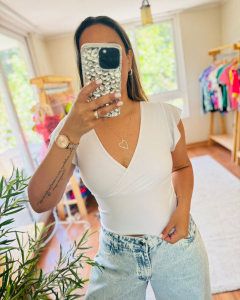 Crop top Mai blanco