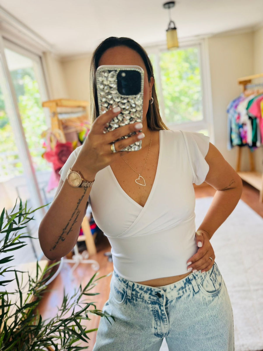 Crop top Mai blanco